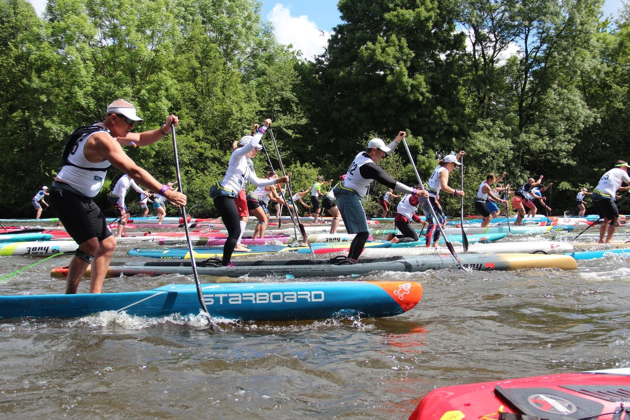 Stéphanie et Laurent sur leur tandem lors de la GreenPaddleRace 2025
